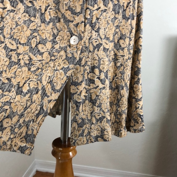 Flared Skirt Button Down Dress Vintage M - Picture 8 of 8